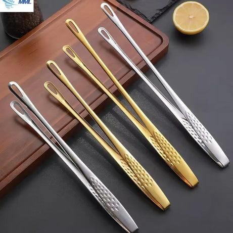 Pinces à barbecue en acier inoxydable, pinces à aliments, pinces à steak, pinces à pain, ensemble d'ustensiles de cuisine antidérapants, petits outils et accessoires