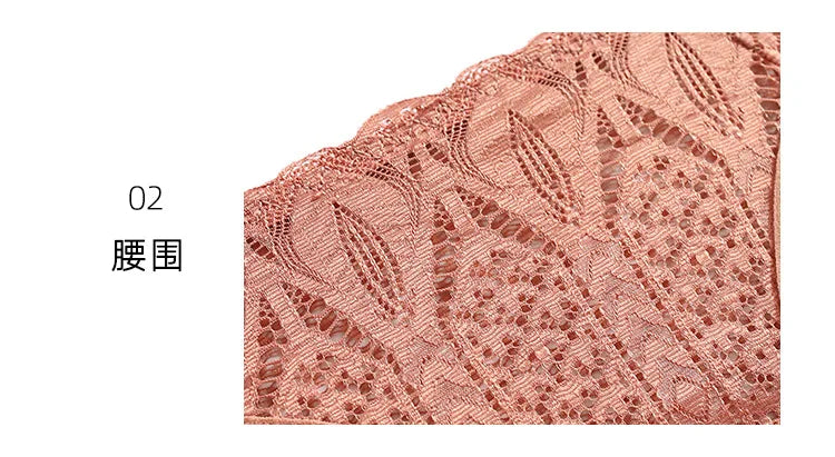 Culottes transparentes en dentelle sexy, taille basse, sans coutures, style culotte à crochets. Lingerie féminine.