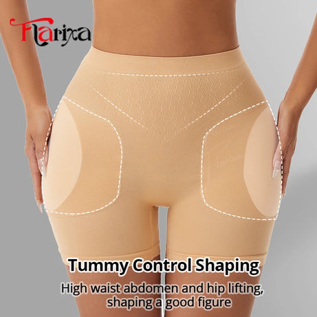 Braguitas moldeadoras Flarixa con realce de glúteos y almohadillas extraíbles para mujer. Shorts moldeadores de cadera. Ropa interior moldeadora para realzar las caderas.
