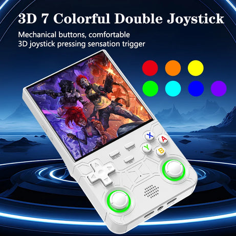 Nouvelle console de jeux portable ultra rétro R36, écran 4 pouces, système Linux open-source, 128 Go, lecteur vidéo portable.