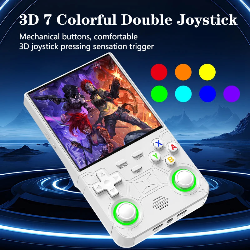 Nouvelle console de jeux portable ultra rétro R36, écran 4 pouces, système Linux open-source, 128 Go, lecteur vidéo portable.