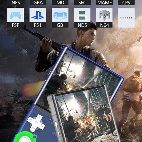 Nouvelle console de jeux portable ultra rétro R36, écran 4 pouces, système Linux open-source, 128 Go, lecteur vidéo portable.