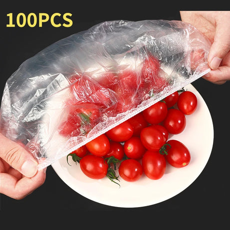 Couvercles alimentaires réutilisables et jetables en plastique, résistants et élastiques, pour bols et assiettes. Sac de conservation des aliments.