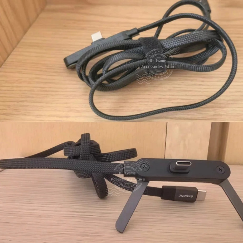 Support de téléphone portable pliable à charge rapide 240 W, câble de données, réglage multi-angle, charge continue.