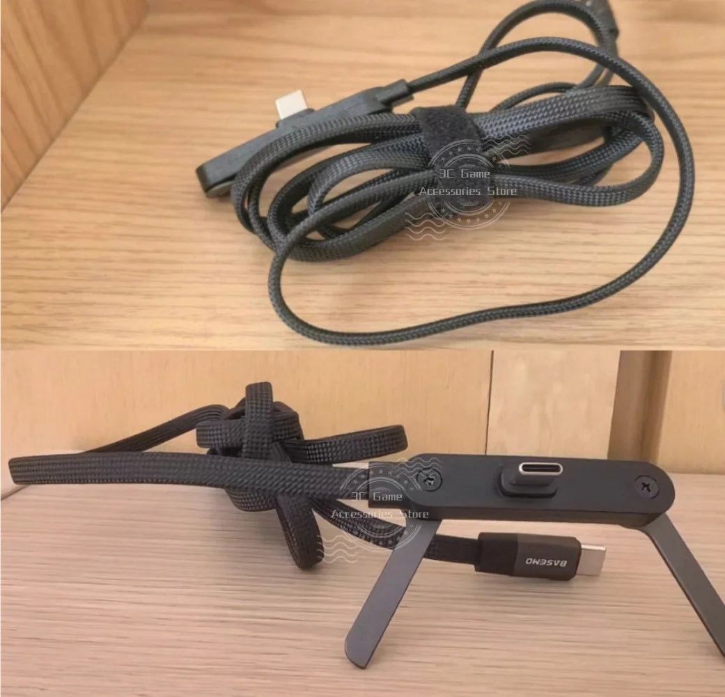Support de téléphone portable pliable à charge rapide 240 W, câble de données, réglage multi-angle, charge continue.