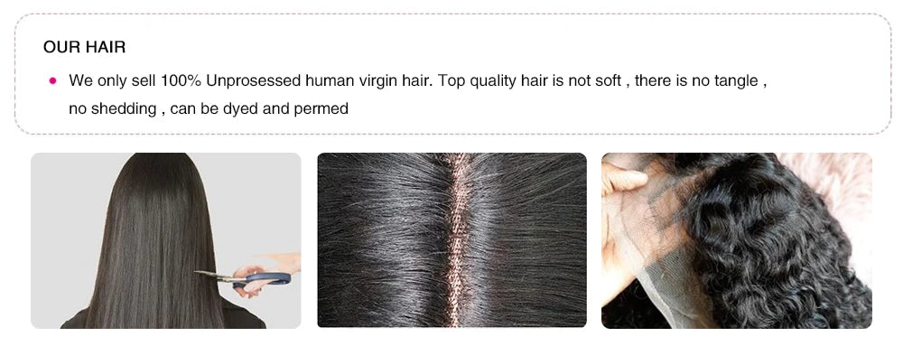 Perruque Lace Frontale 360° transparente HD 13x4 ou 13x6, ondulée, pré-épilée, en cheveux humains pour femmes, densité 200 (5x5).