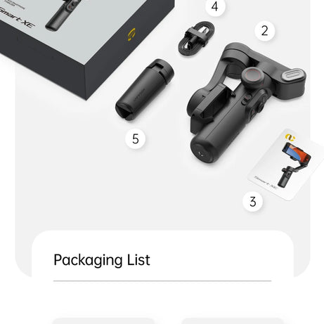 Stabilisateur à cardan 3 axes pour smartphone, pliable, portable, pour l'enregistrement vidéo, les vlogs et les appareils Android. Stabilisateur anti-tremblement PTZ pour iPhone et Android.