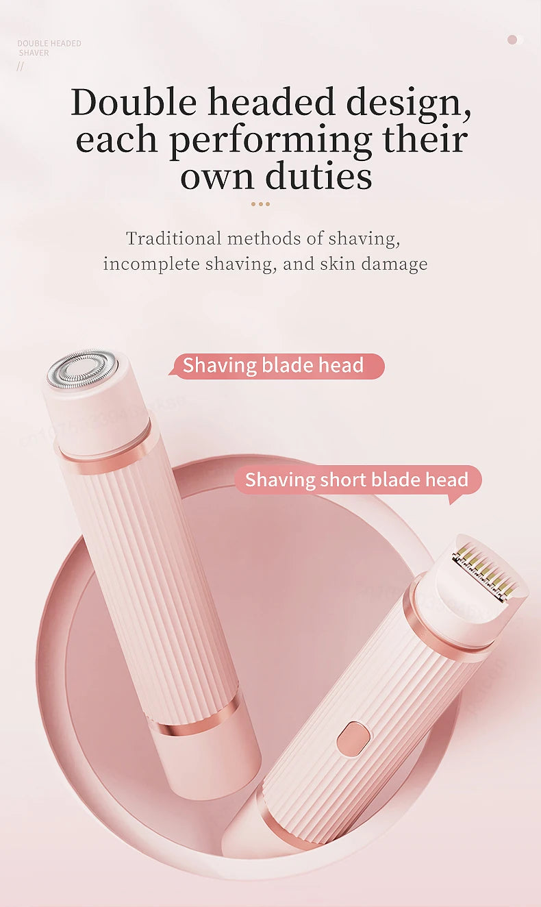 Rasoir électrique pour femme, tondeuse bikini, épilateur corporel, rasoir électrique pour l'épilation du maillot, des aisselles, des jambes et du visage