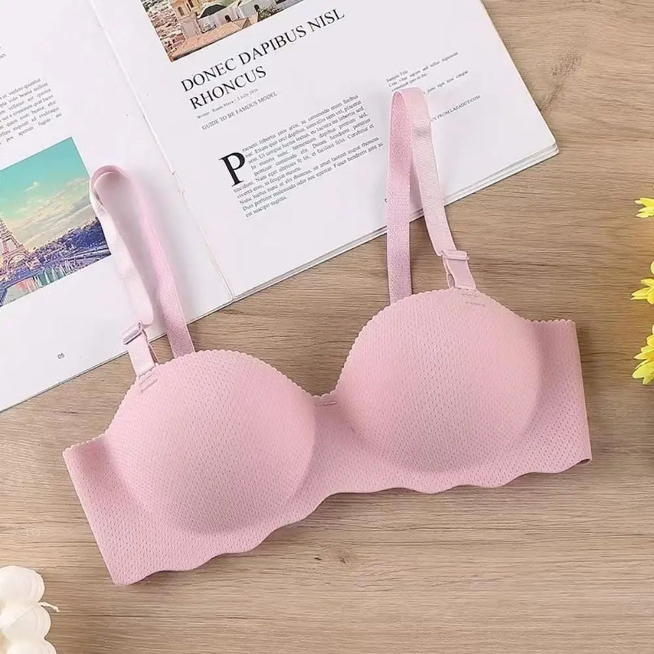 Sexy Comfort One-piece Underwear Adjustable Candy Color Pushup Bra Anti-sagging Lifting Push Up Bras Women