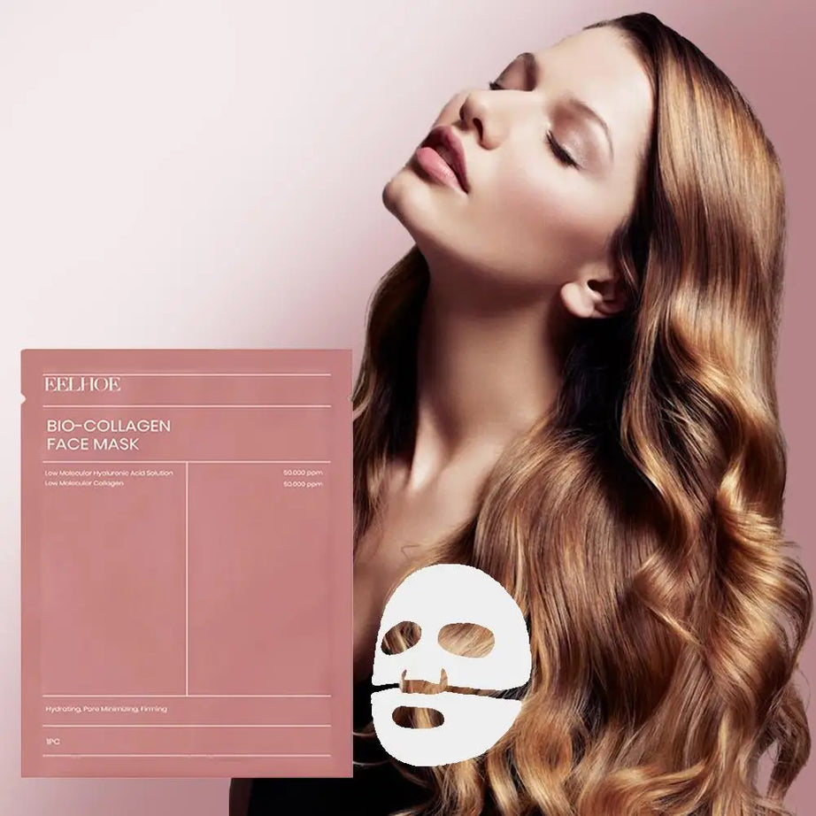 Masque visage bio-collagène (1/5/10 pièces) - Réduit les pores - Hydratation intense - Soin de nuit - Hydrate, rafraîchit et illumine le teint