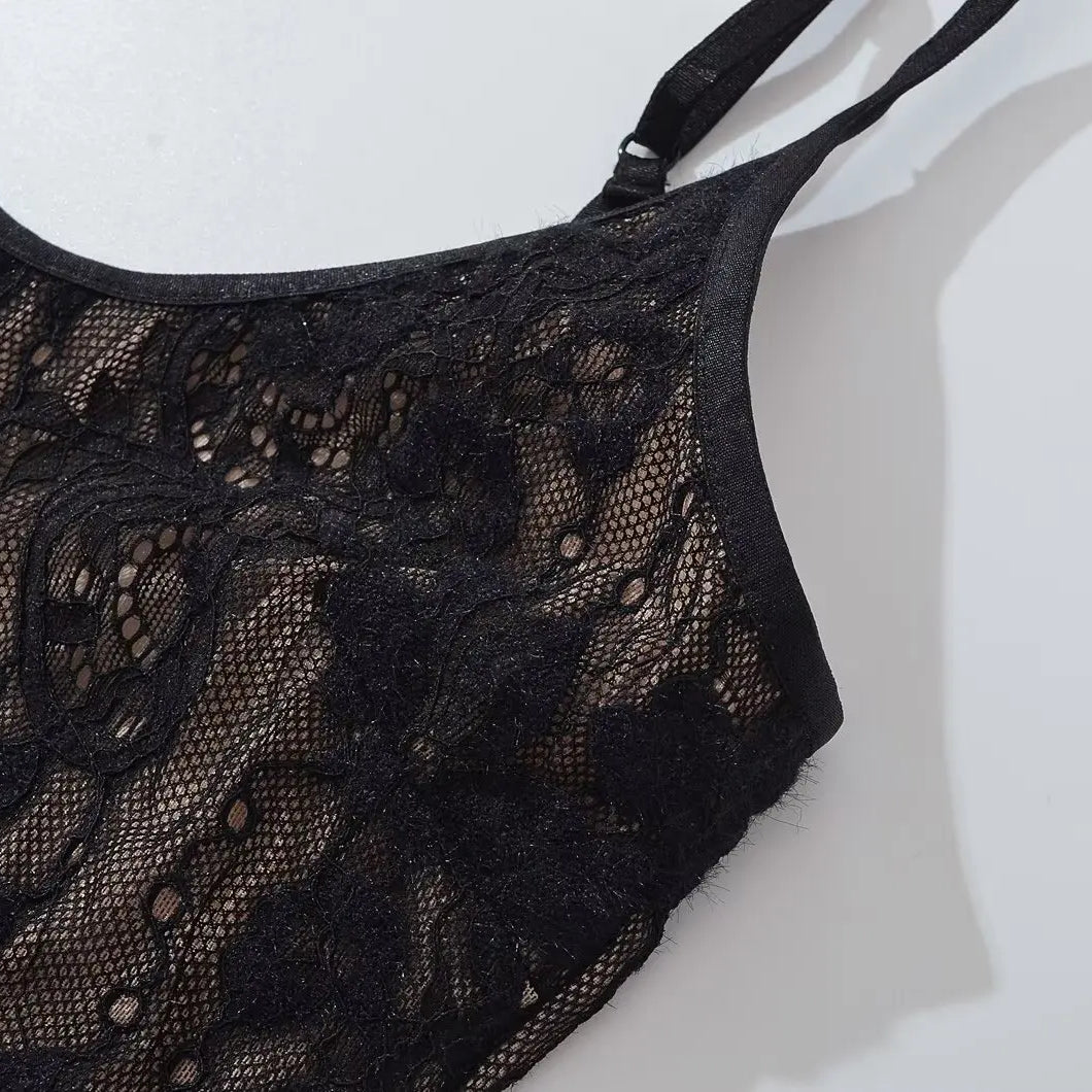 Body sexy transparente de encaje con forro, sin espalda, con tirantes finos, mono corto ajustado para mujer, monos ajustados, enterizos.