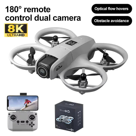 Drone GT3 MAX 2025 - 8K HD 4,3" - Télécommande - Mode sans tête - Hélicoptère - Flip 360° - Quadricoptère - Jouet - Mini drone - Cadeau pour enfant