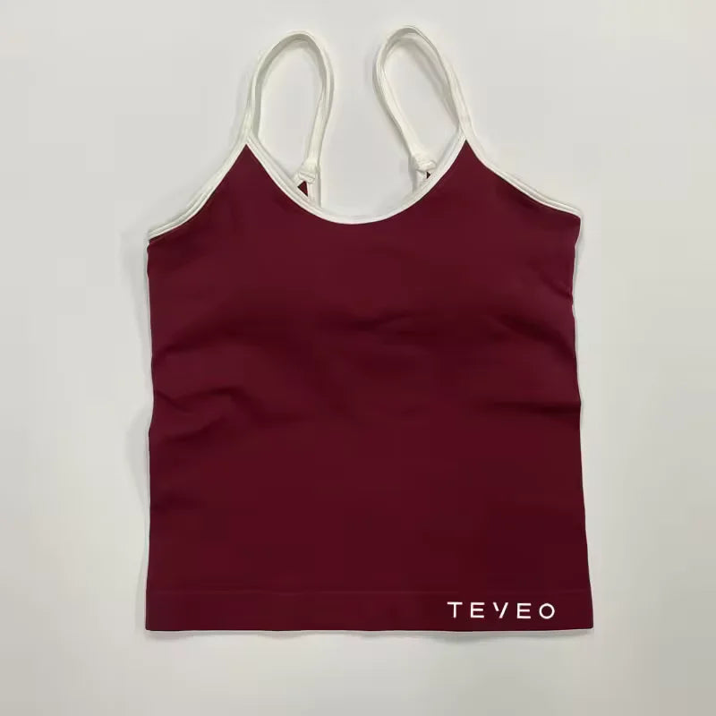 TEVEO Ignite Sculpt Leggings froncés sans coutures pour femme, pantalon de yoga, gainage des hanches, course à pied, sport, salle de gym, gamme Ignite Sculpt