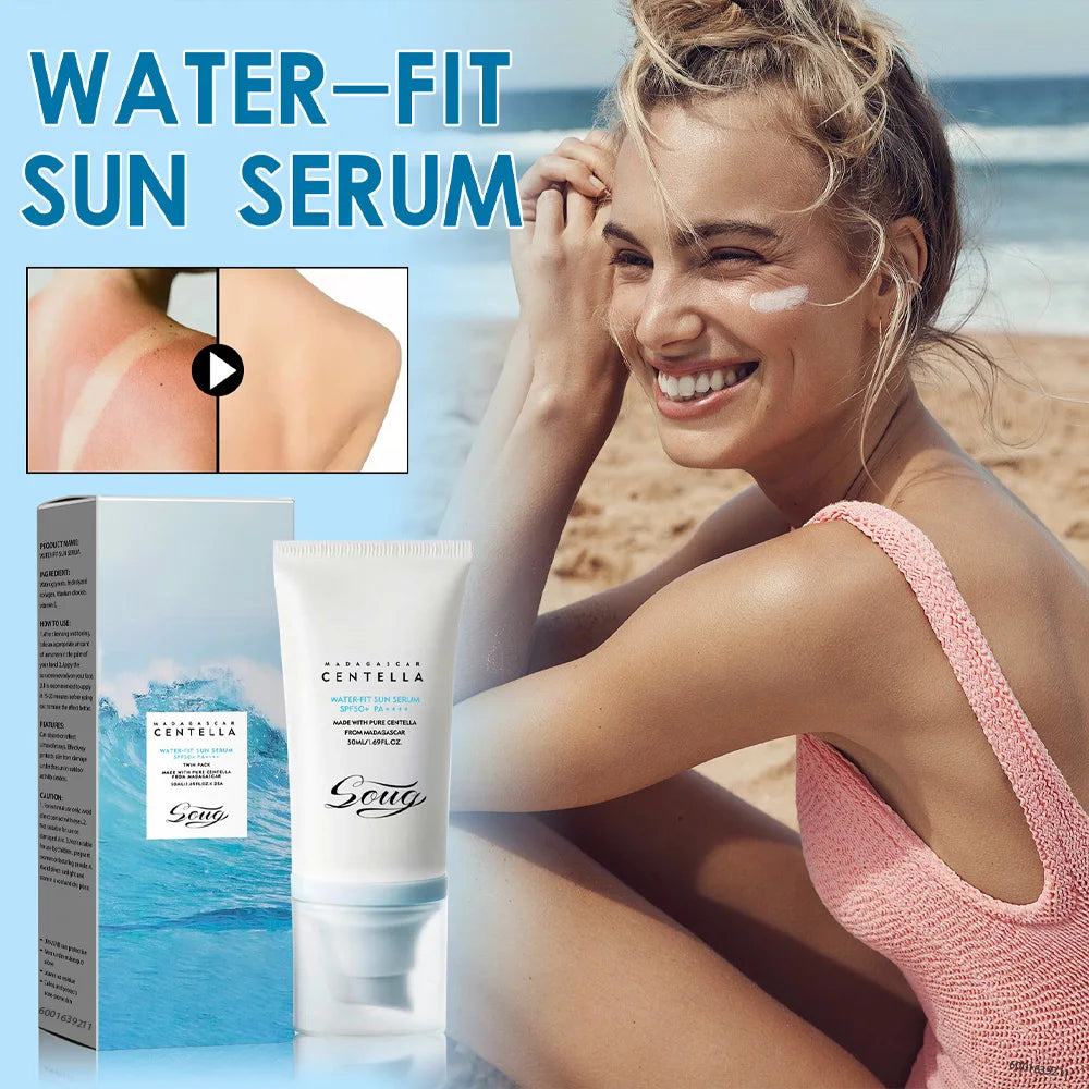 Crème solaire visage originale 50+ à la centella, protectrice UV, éclaircissante et hydratante, soin du corps coréen