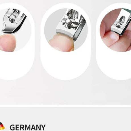 Kit de manucure et pédicure professionnel 6/9 pièces en acier inoxydable avec coupe-ongles et étui de voyage.