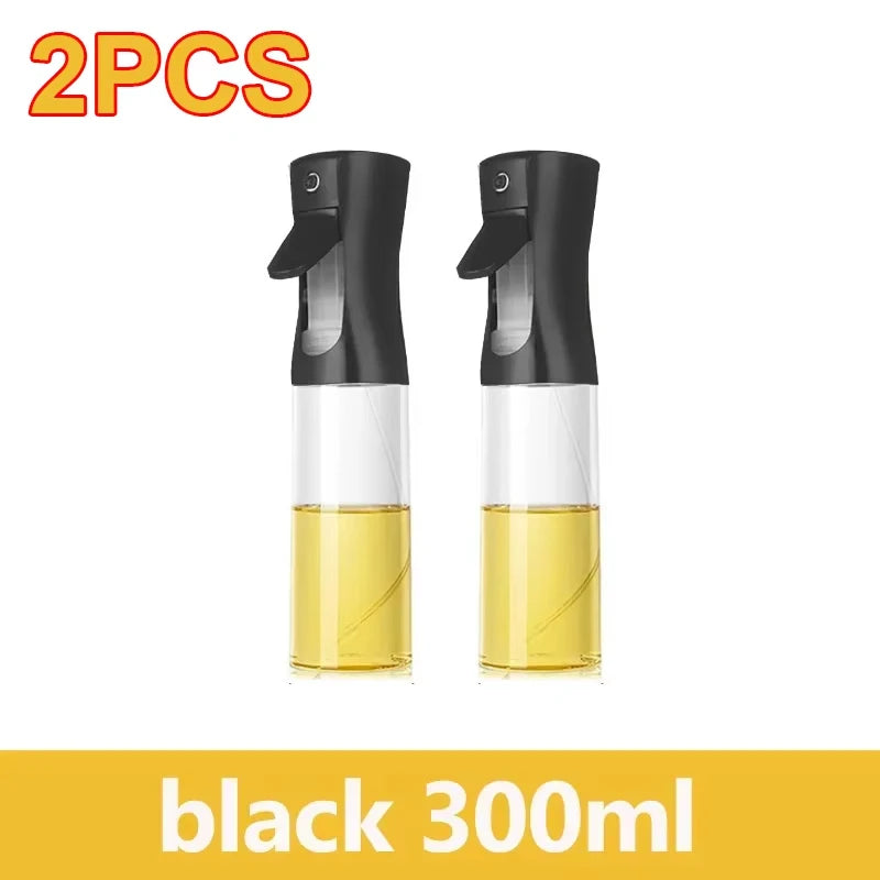 Flacon pulvérisateur d'huile de 200/300/500 ml pour barbecue et cuisson à l'huile d'olive, flacon en plastique, flacon vide pour vinaigre ou pinceau à huile