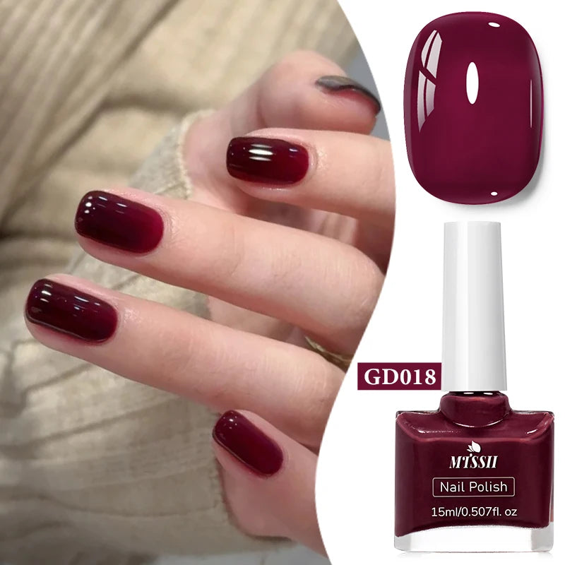 15ml Water-Based Nail Polish 40 Colors Long Lasting Quick Drying No Need of Lamp to Cure Nail Supplies Vernis for Nails Manicure