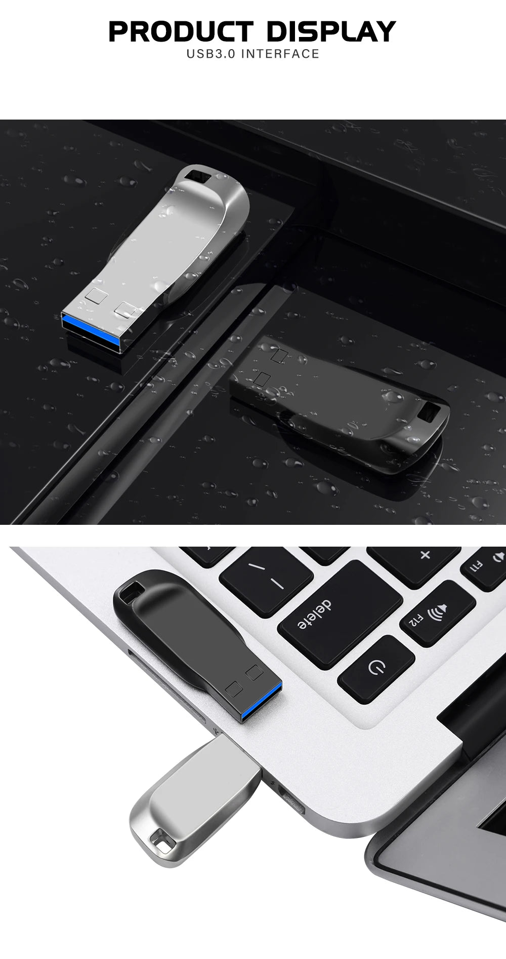 Clé USB 128 Go, 64 Go, 32 Go, 16 Go, Wi-Fi 3.0 haute vitesse