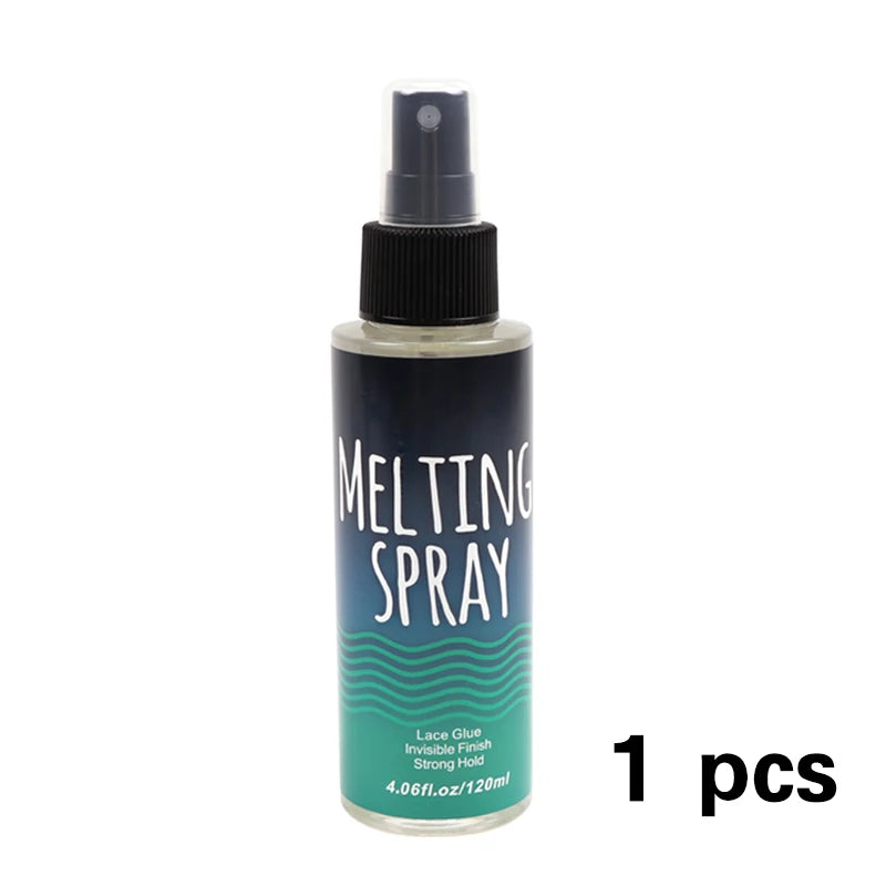 Spray de fusion de dentelle 120 ml, colle en spray pour perruques en dentelle, finition invisible et résistante.