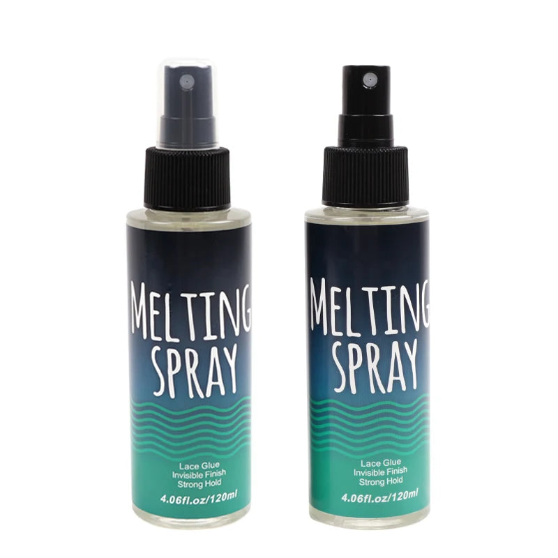 Spray de fusion de dentelle 120 ml, colle en spray pour perruques en dentelle, finition invisible et résistante.