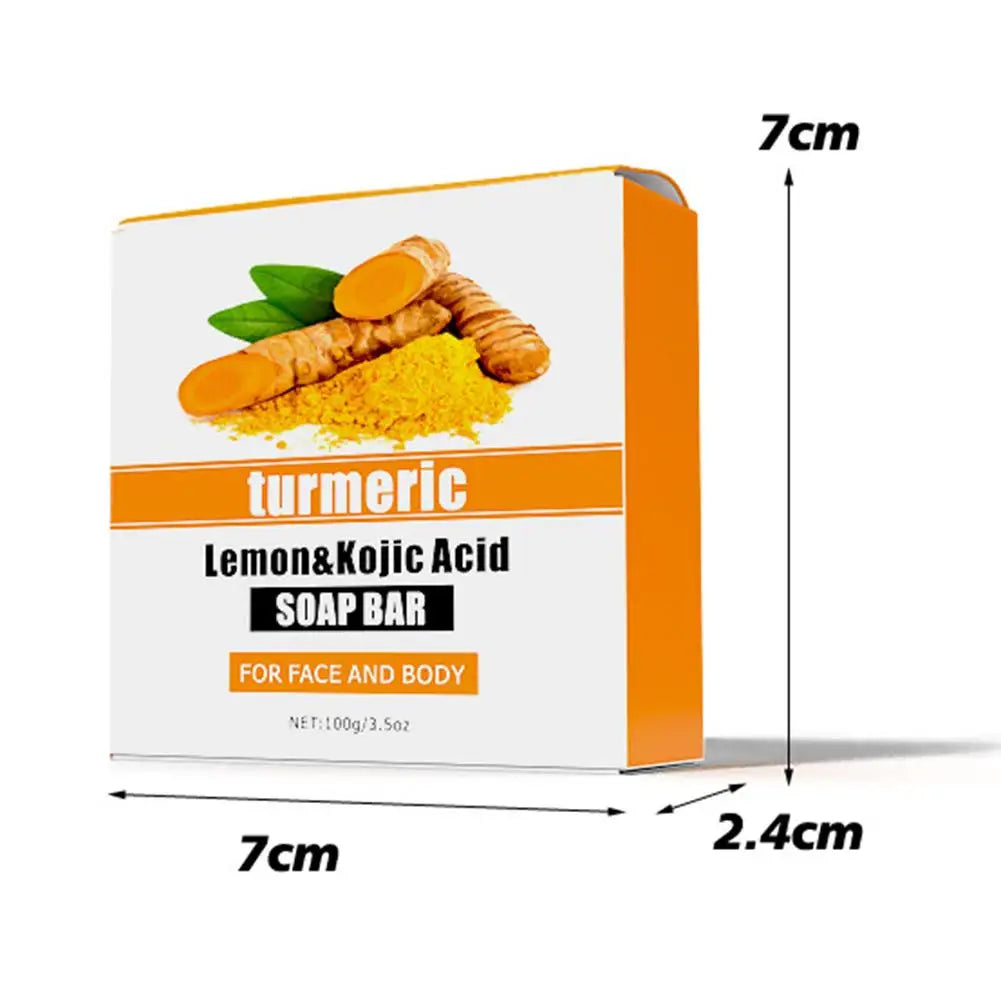 Turmeric Soap Face Cleansing Anti Acne Whitening Skin Lightening Face Remove Pimples Lightening Ginger Handmade Soap