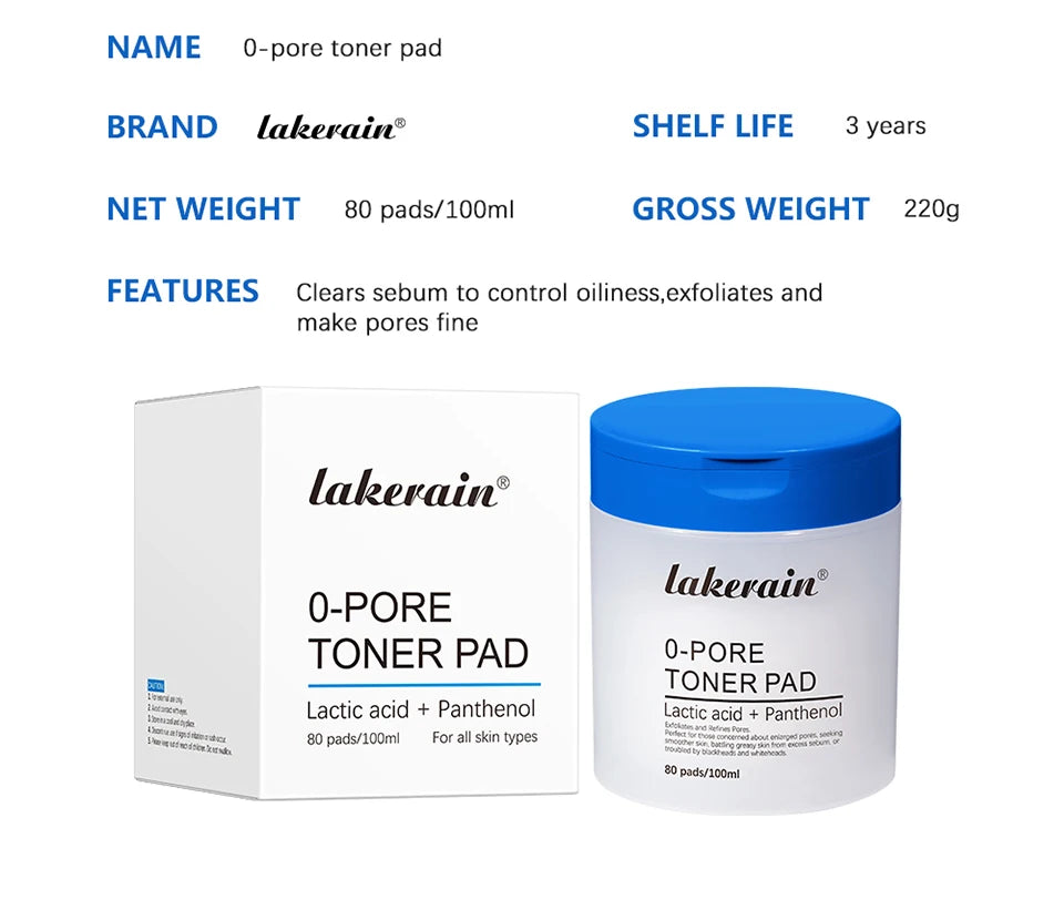 Disques toniques visage Zero Pore Pad 2.0 à double texture pour exfolier et lisser les pores. Soin coréen pour tous types de peau. 70 disques.