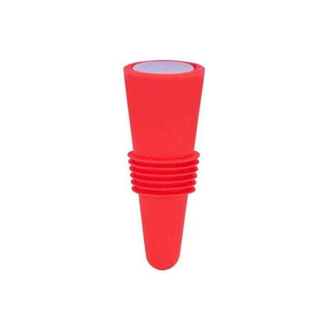 Lot de 1 bouchon en silicone pour bouteilles de vin et autres boissons, étanche, réutilisable.