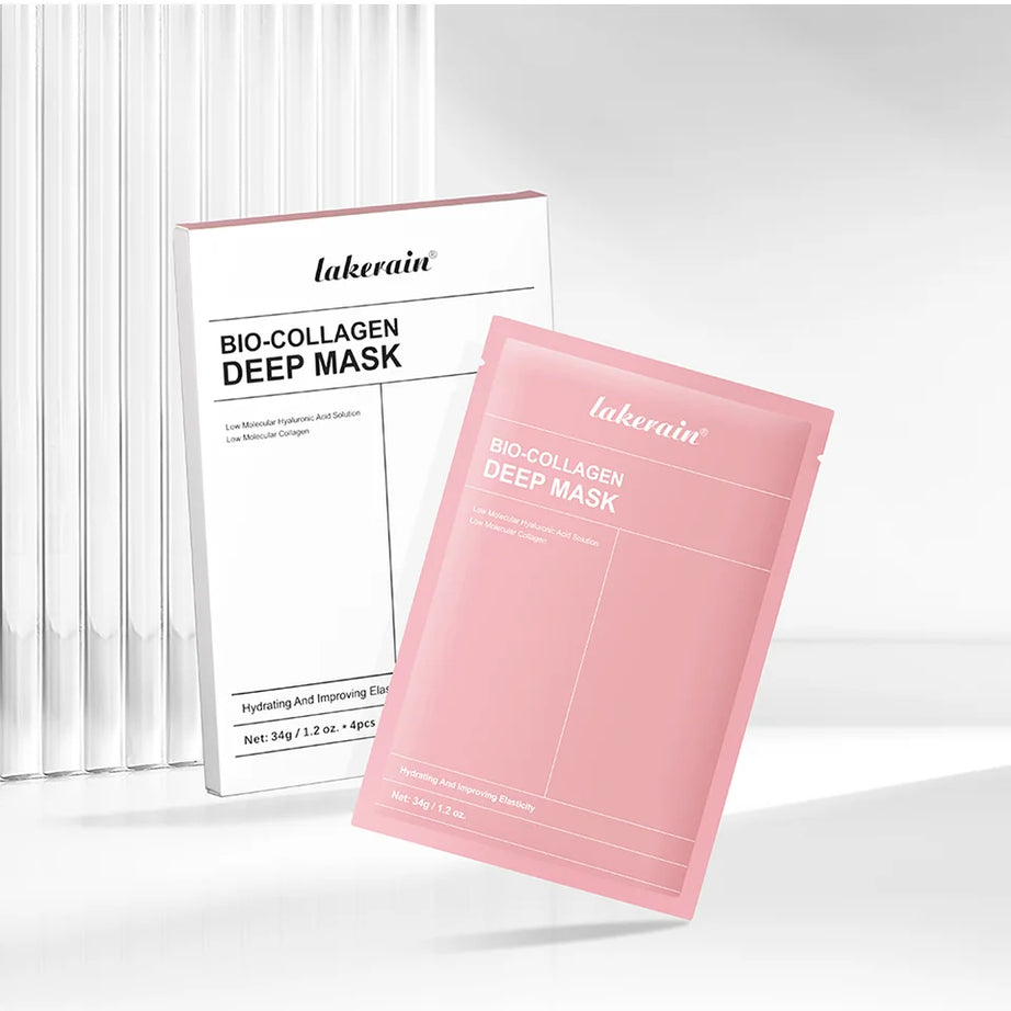 Masque Bio-Collagen Real Deep, supplément de collagène, masque hydrogel hydratant de nuit, améliore l'élasticité, minimise les pores et raffermit