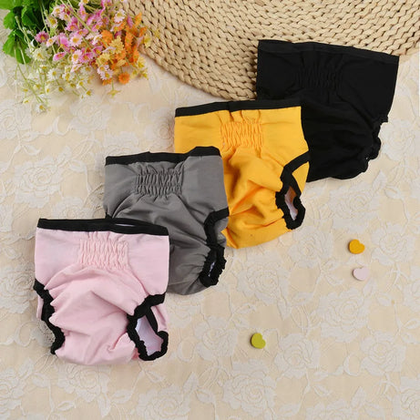 Culottes hygiéniques réutilisables et lavables pour petits chiens, couches pour chiens femelles, culottes physiologiques pour chats mâles, menstruation des animaux de compagnie