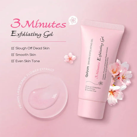 Gel exfoliant Sakura pour le visage, gommage hydratant et nourrissant réparateur, soin beauté 30 g/50 g
