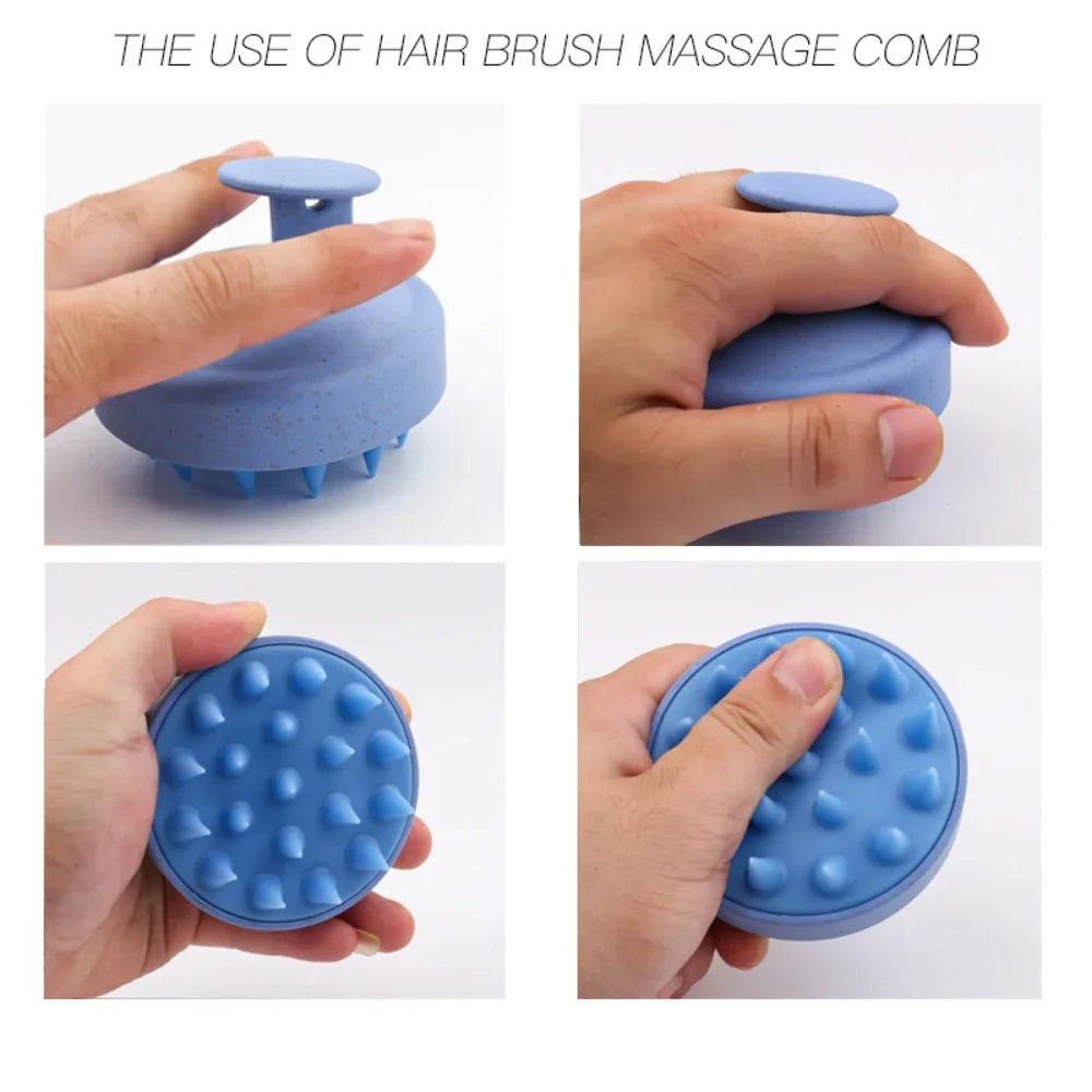 Scalp Massage Brush Silicone Shampoo Hair Washing Comb