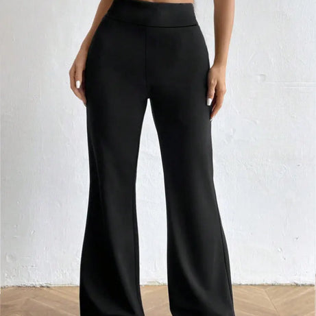 Pantalon de yoga décontracté évasé taille haute, pantalon évasé en tissu d'automne pour femmes, legging de yoga taille haute extensible, pantalon de fitness extérieur