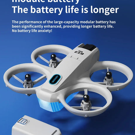 Drone GT3 MAX 2025 - 8K HD 4,3" - Télécommande - Mode sans tête - Hélicoptère - Flip 360° - Quadricoptère - Jouet - Mini drone - Cadeau pour enfant