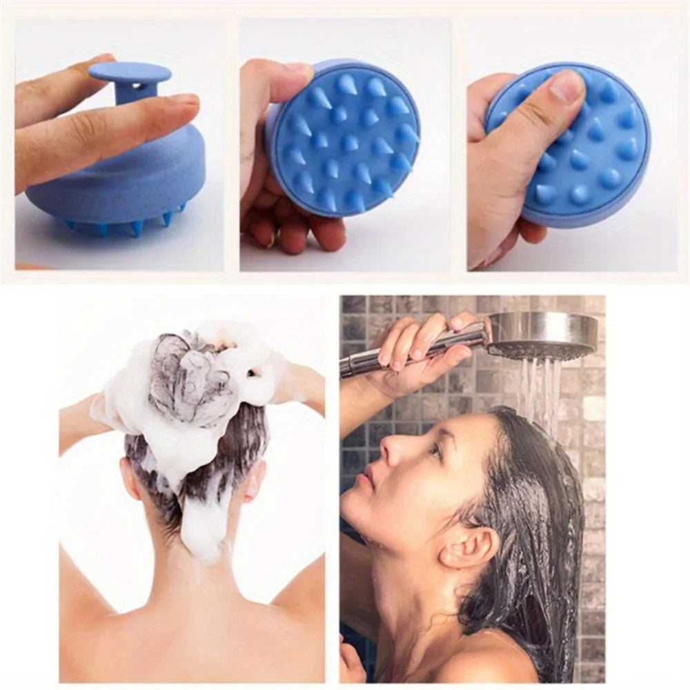 Scalp Massage Brush Silicone Shampoo Hair Washing Comb