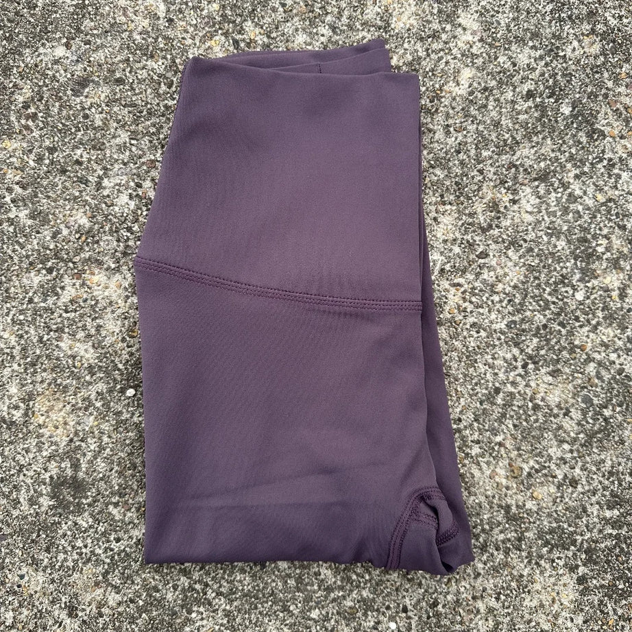 Solid Color Back Waist Pocket High Waist Yoga Legging Women Sport Cropped Pants Butter Athletic Gym Comprehensive Training Jog