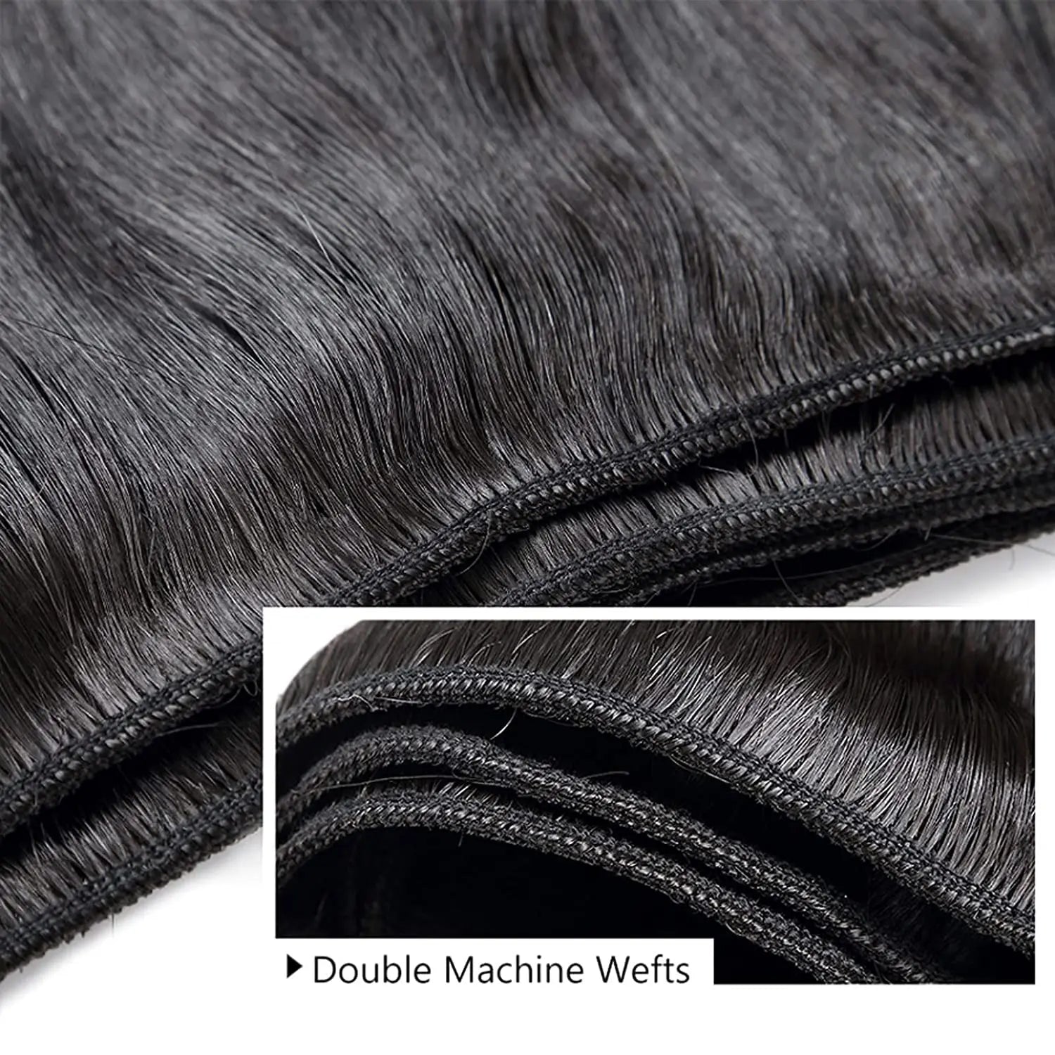 Extensions de cheveux lisses Tissage, 45, 50 et 55 cm (18, 20 et 22 pouces), cheveux naturels brésiliens, qualité 10A. Livraison en 3 jours en France.