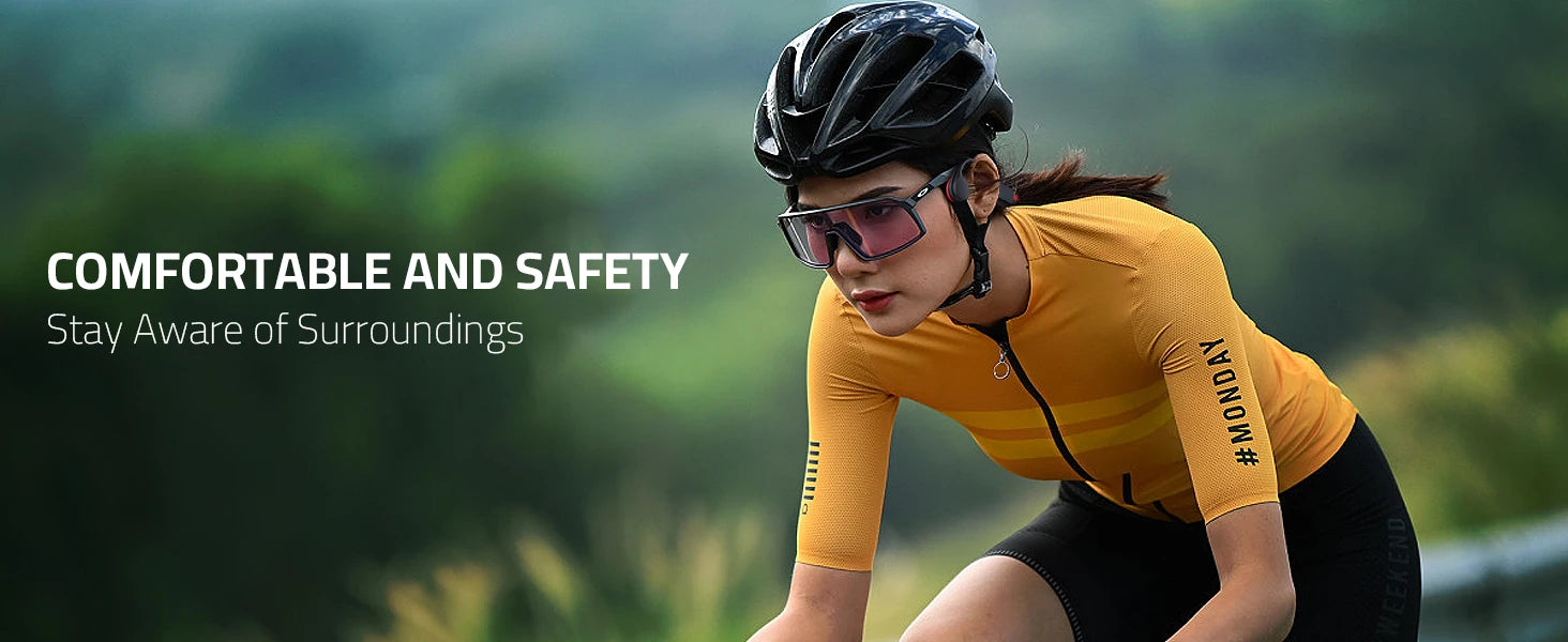 Écouteurs sans fil Shokz Open pour le sport, à conduction osseuse, Bluetooth, étanches IPX8, avec 32 Go de RAM et lecteur MP3.