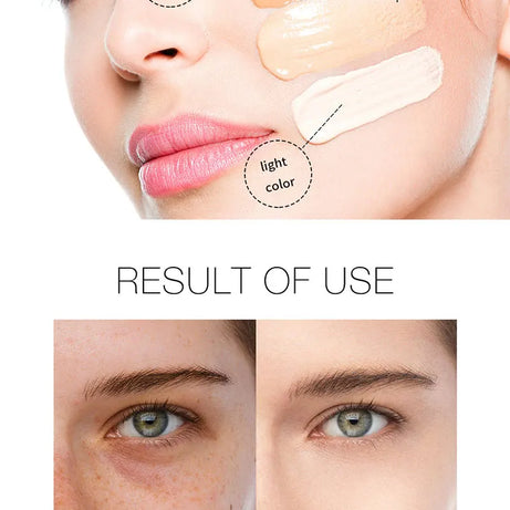 Le fond de teint liquide camoufle naturellement les imperfections sans effet poudre, crème visage simple, fond de teint transparent, masque les imperfections.