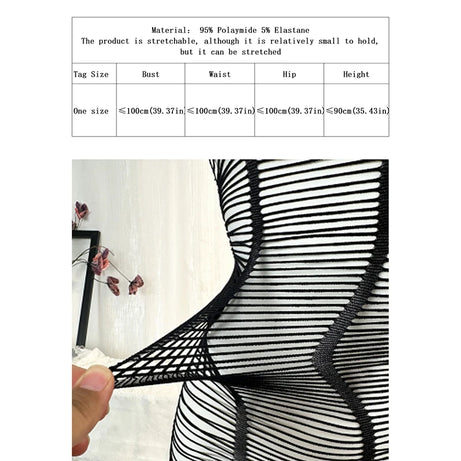 1 pièce de lingerie sexy pour femme : cache-maillot en résille sexy pour la Saint-Valentin, robe moulante ajourée sans bikini (voir DS711).