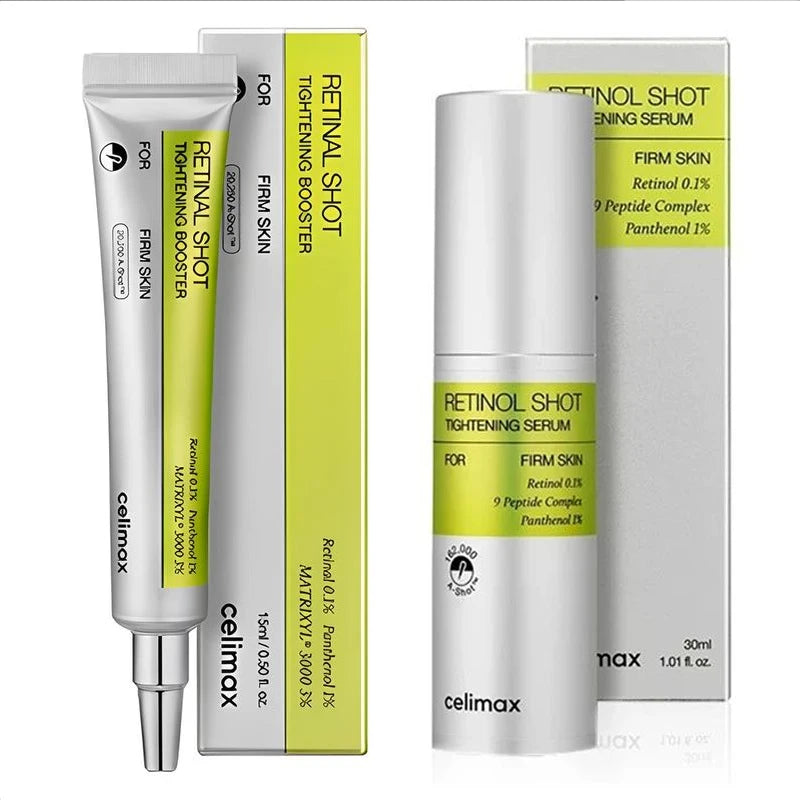 Celimax The Vita A Retinal Shot Booster Raffermissant Peau Contour des Yeux Crème 15ml Sérum Visage 30ml Coffret Soins de Beauté Coréens Original