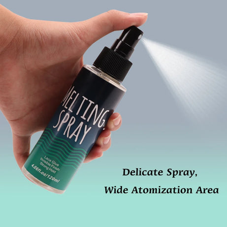Spray de fusion de dentelle 120 ml, colle en spray pour perruques en dentelle, finition invisible et résistante.