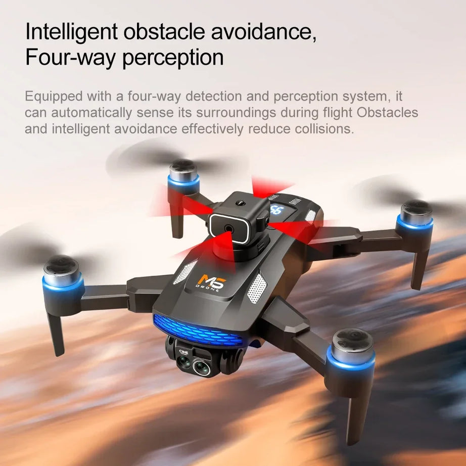Drone M6 8K Pro original avec caméra HD 4K FPV Wi-Fi 5G pour prises de vue aériennes professionnelles. Quadricoptère radiocommandé avec écran intégré.