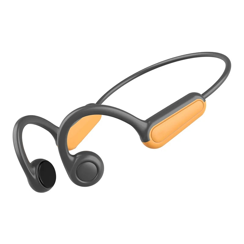 Écouteurs intra-auriculaires à conduction osseuse 2025, Bluetooth 5.3, sans fil, avec crochet d'oreille, étanches, pour le sport, la course et la conduite.