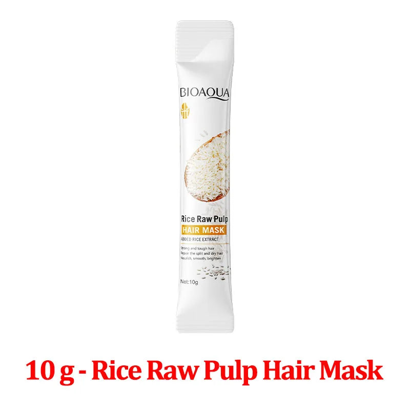 Masque capillaire magique à la kératine 10/30/50/100/400 g - Réparation en 5 secondes - Cheveux abîmés et frisés - Soin hydratant au riz - Doux, lisse et brillant