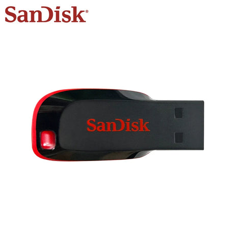 Clé USB SanDisk Cruzer Blade originale 16 Go, 32 Go, 64 Go, 128 Go, disque de stockage USB portable pour ordinateur
