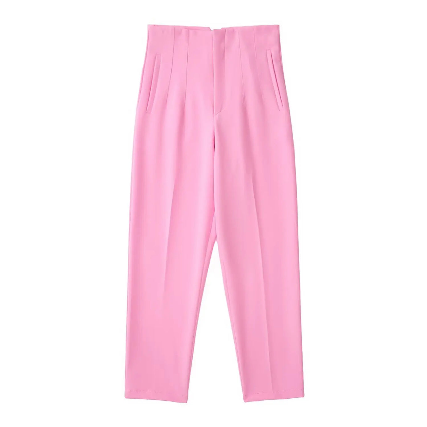 Tenues de bureau Koekop Pantalons crayon Noir Rose Blanc Pantalons Femme Mode Vêtements de bureau Pantalons taille haute pour femmes Pantalons habillés