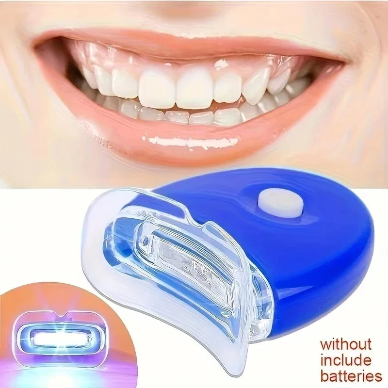 Blanchiment dentaire par LED, lumière bleue, lumière UV, blanchiment laser, lampe blanchissante, traitements dentaires personnalisés