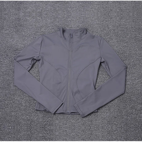 Women Sport Jacket Long Sleeve Shirt Workout Coat Gym Training Clothing Yoga Sportswear