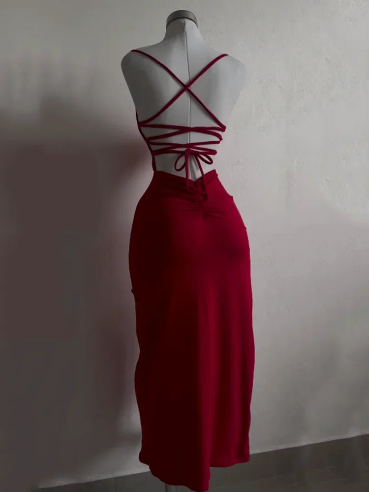 Robe d'été explosive 2025, ultra-sensible, dos nu, style Spice Girl, robe taille basse