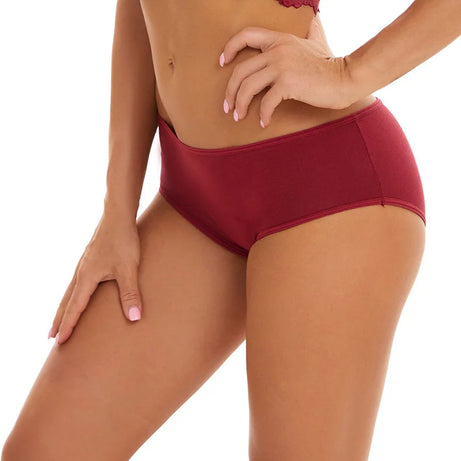 Lot de 3 culottes menstruelles pour femmes, anti-fuites, en coton, absorbantes, physiologiques, pour les règles.